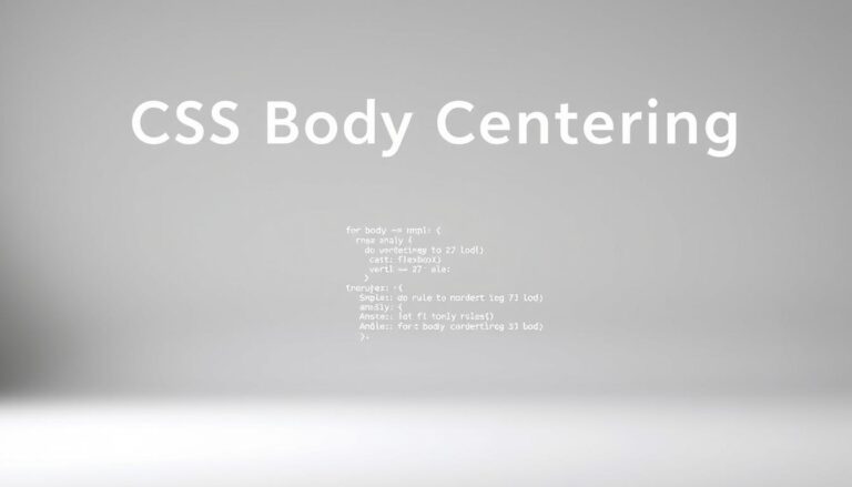 How to align body in center in CSS?